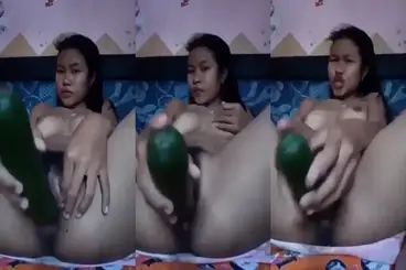 ABG Sange Berat Colmek Pakai Timun Gede Liar